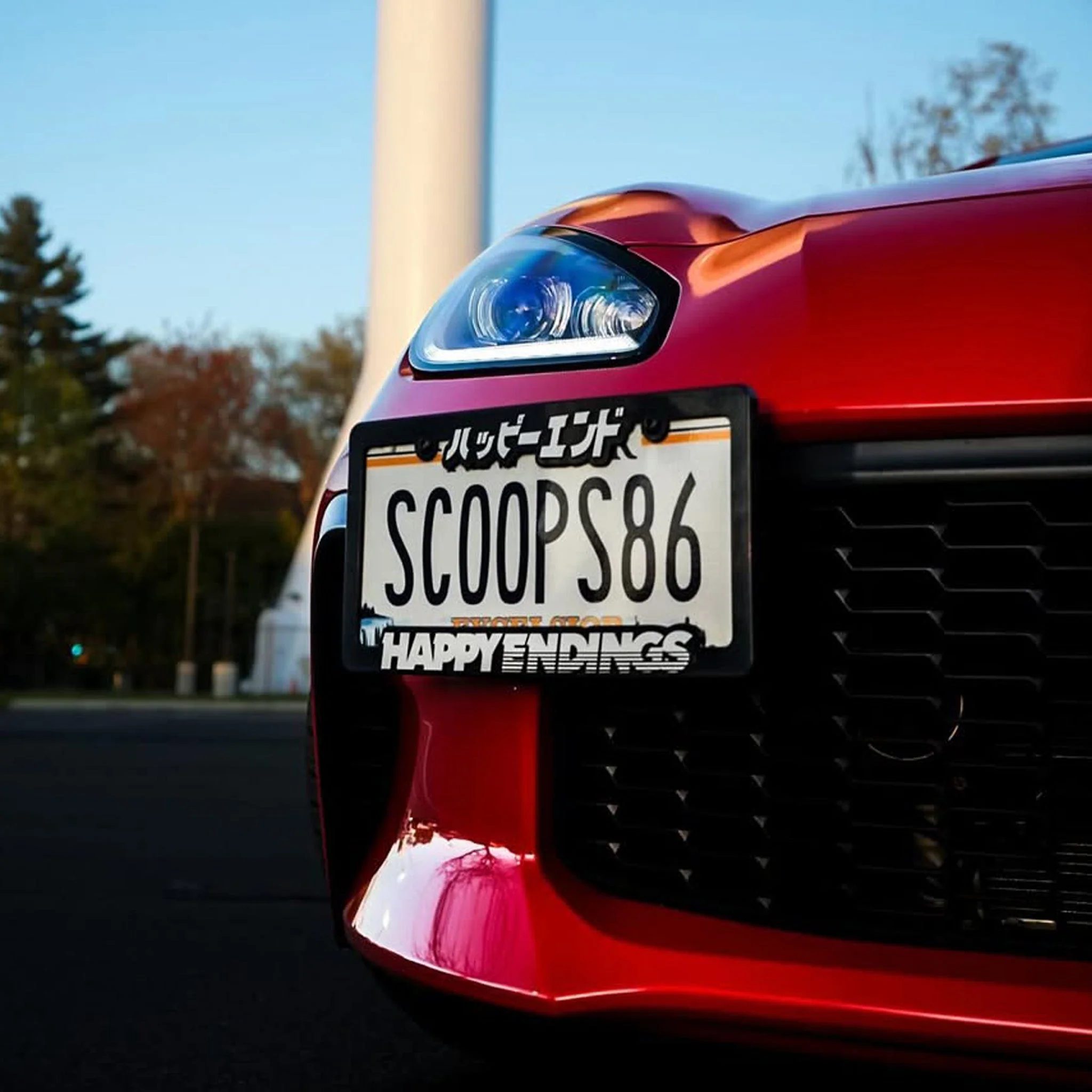 License Plate Frame - White Lettering (Black Frame) - Image 3