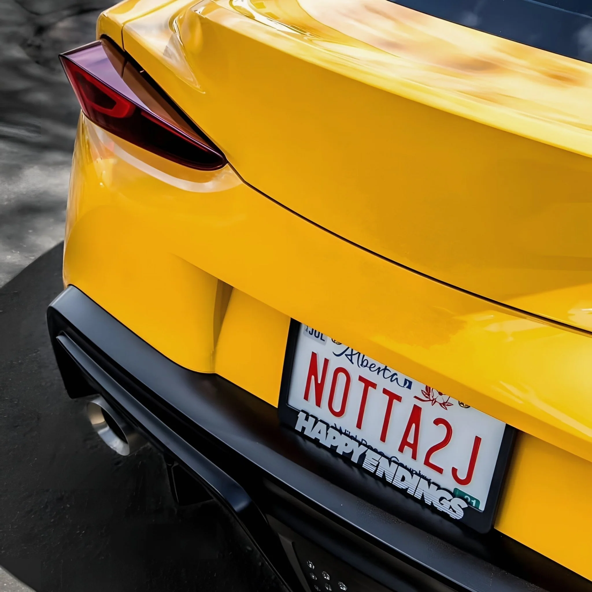 License Plate Frame - White Lettering (Black Frame) - Image 7