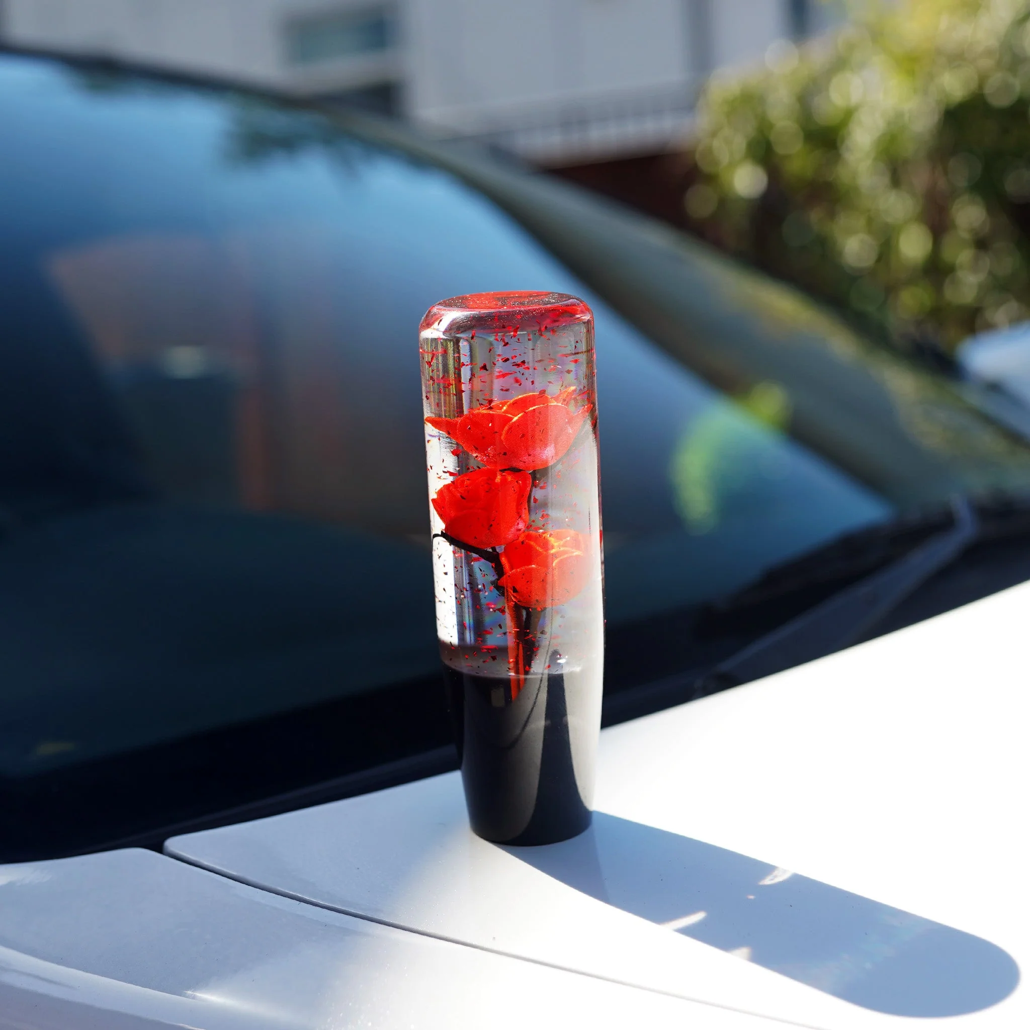 Shift Knob - Sparkling Roses (Red) - Image 3