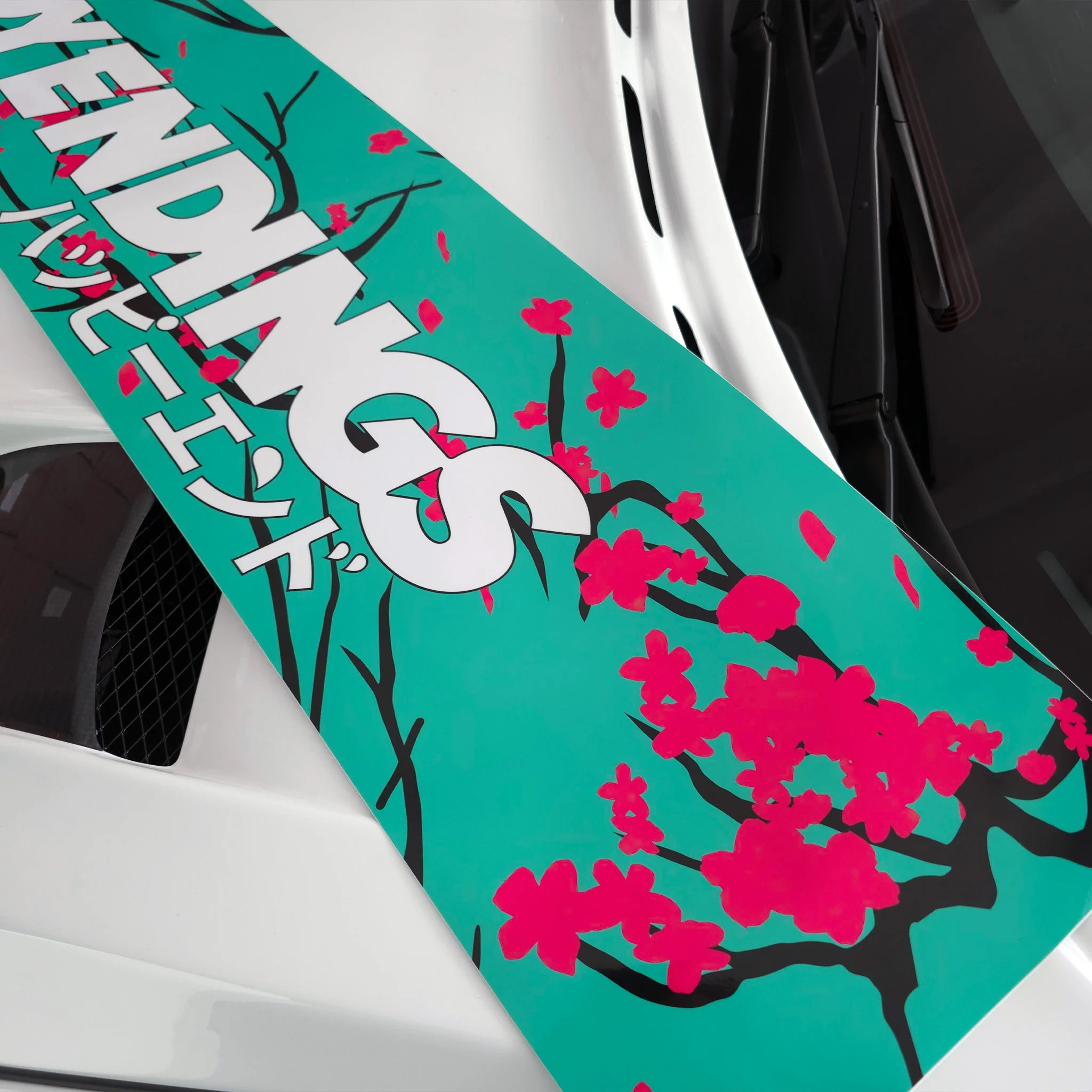 Windshield Banner - Cherry Blossoms Mint 60" (Air Release) - Image 3