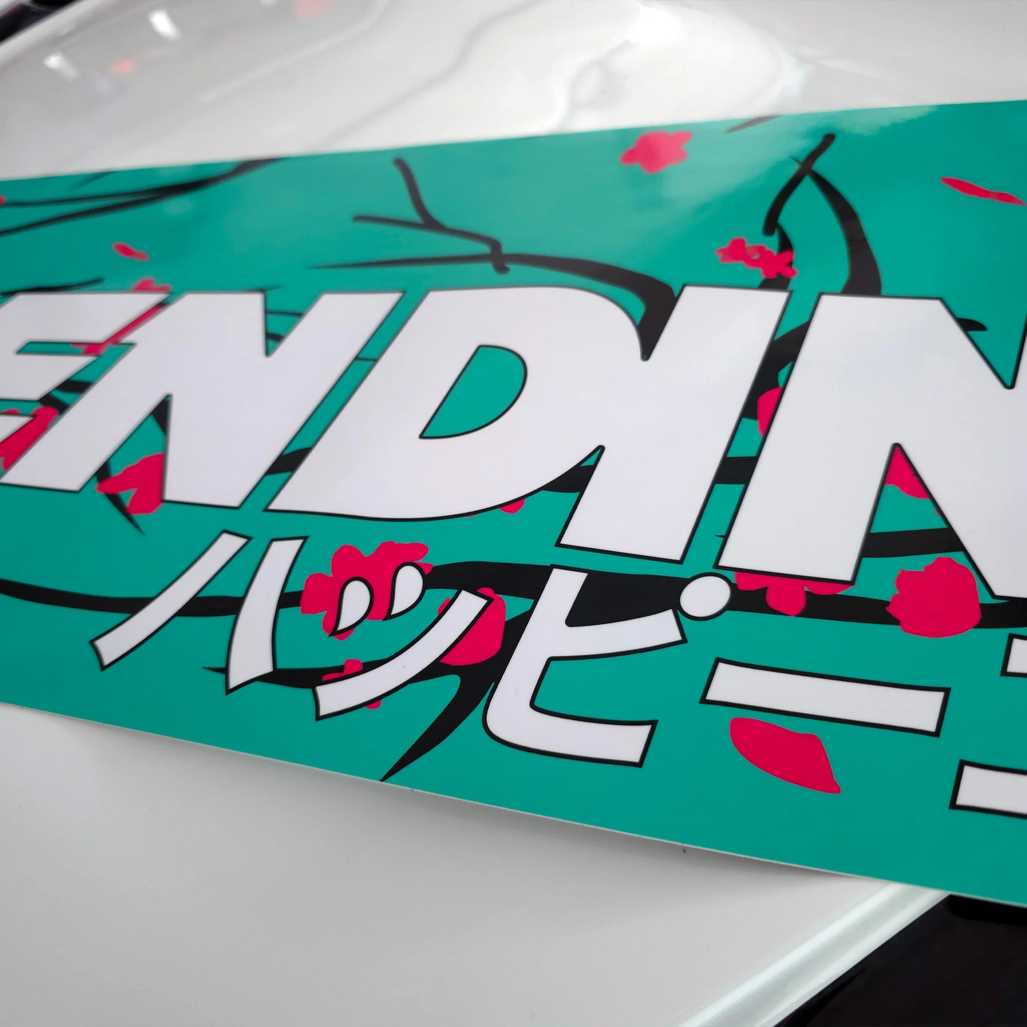 Windshield Banner - Cherry Blossoms Mint 60" (Air Release) - Image 4