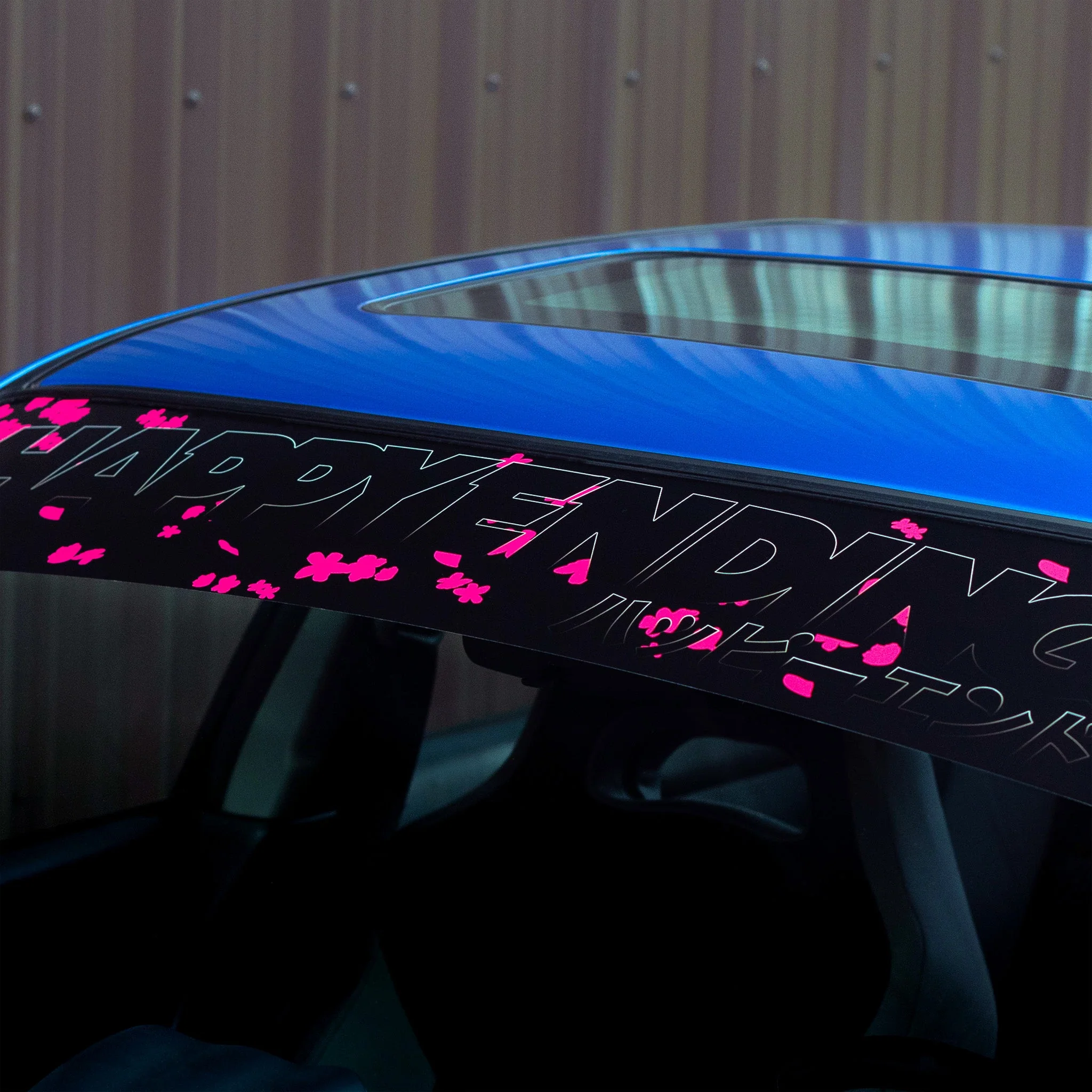 Windshield Banner - Ghosted Cherry Blossoms 60" (Air Release) - Image 3