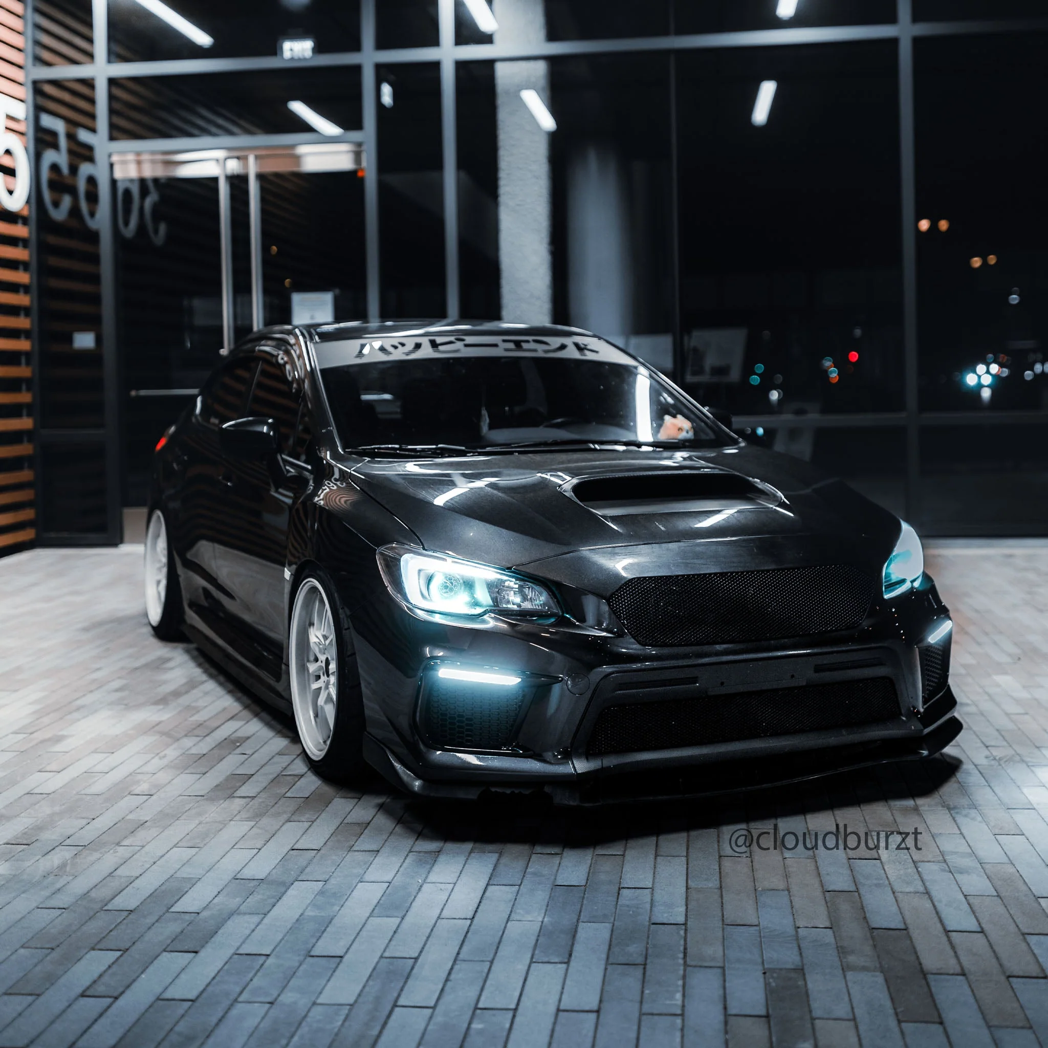 Windshield Banner - Happy in Japanese 60" (Cut-Out Letters) - Image 4