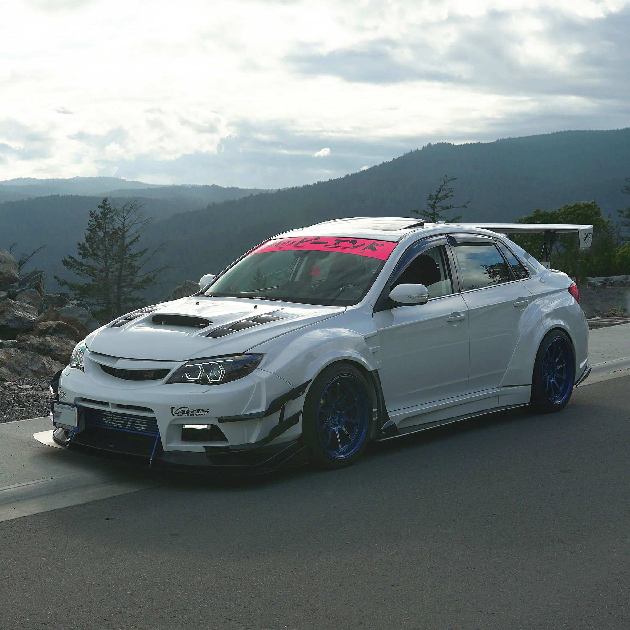 Windshield Banner - Happy in Japanese 60" (Cut-Out Letters) - Image 5